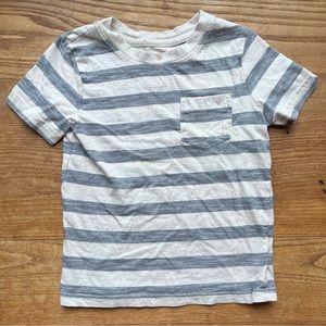 Blue and White Striped Tee